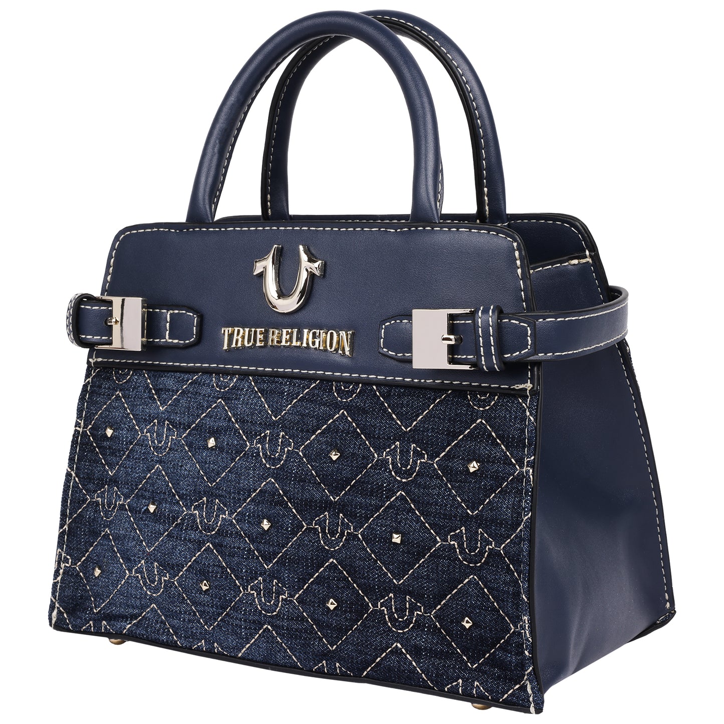 True Religion Studded Denim Tote