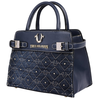 True Religion Studded Denim Tote