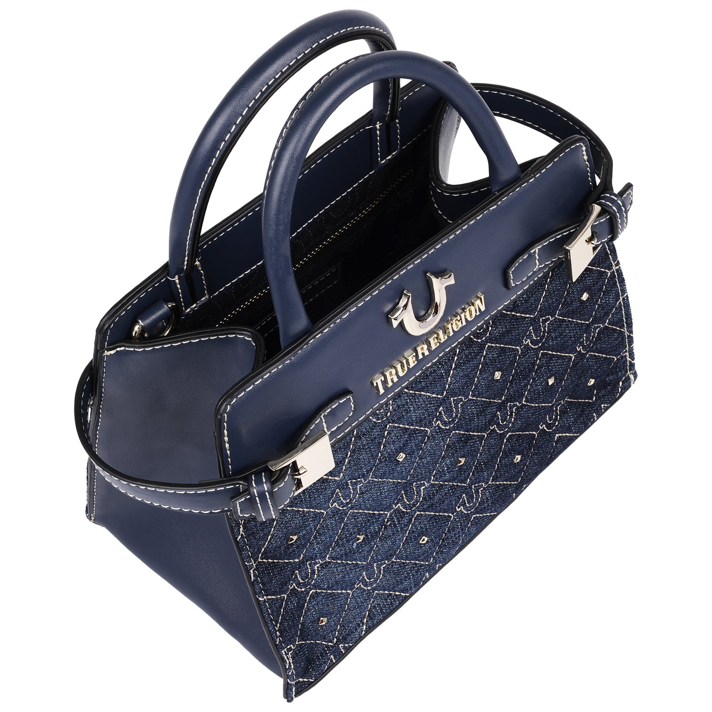 True Religion Studded Denim Tote