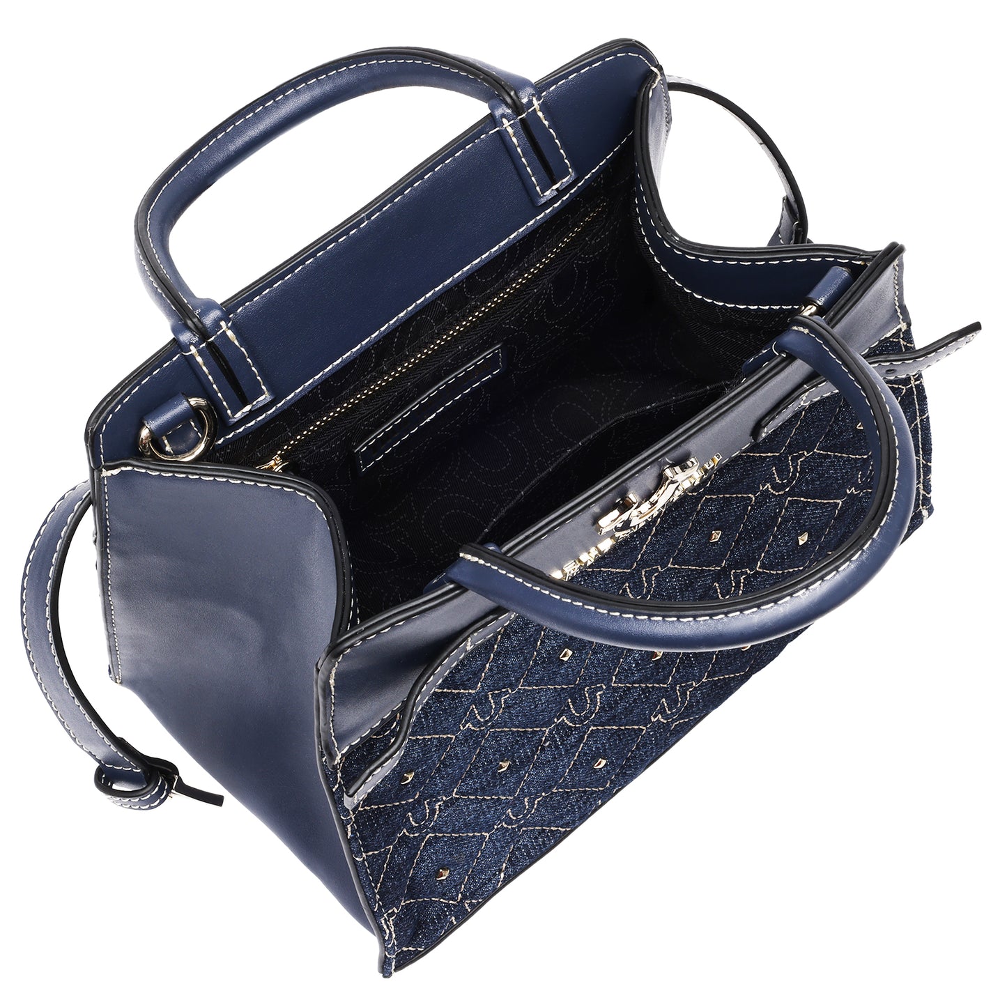 True Religion Studded Denim Tote