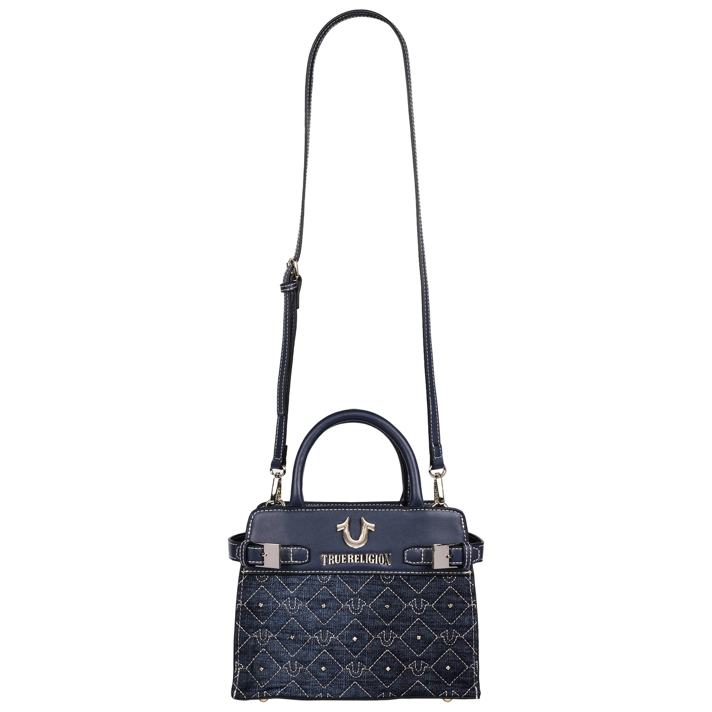 True Religion Studded Denim Tote
