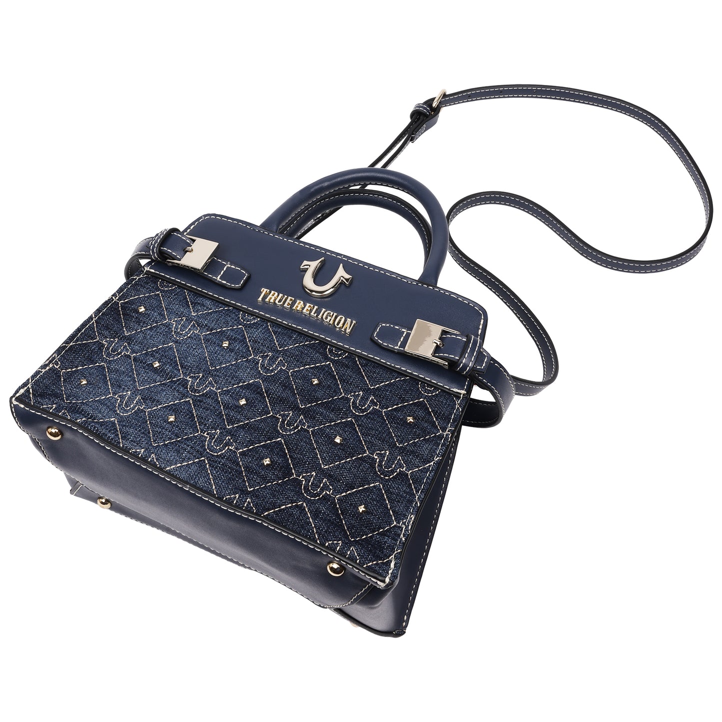 True Religion Studded Denim Tote