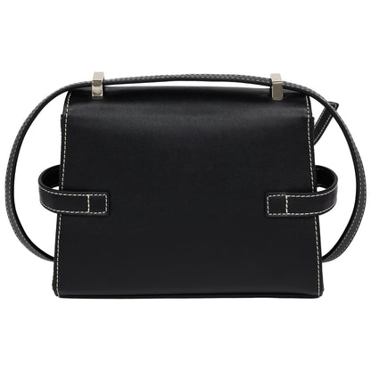 True Religion Studded Denim Flap Crossbody Bag