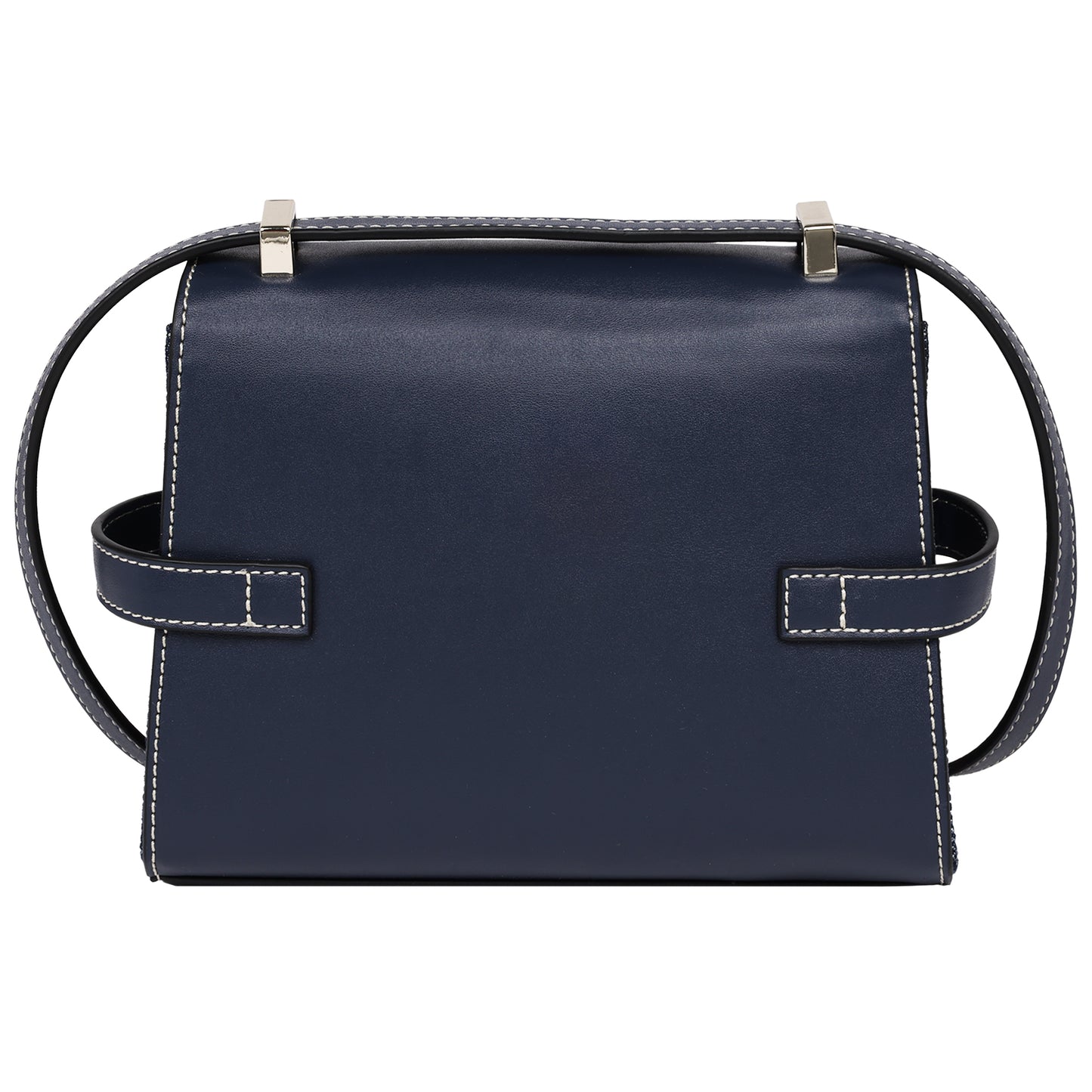 True Religion Studded Denim Flap Crossbody Bag