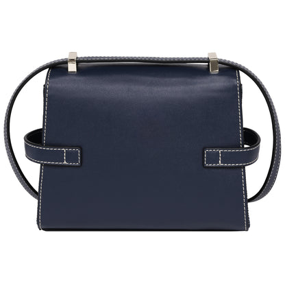 True Religion Studded Denim Flap Crossbody Bag