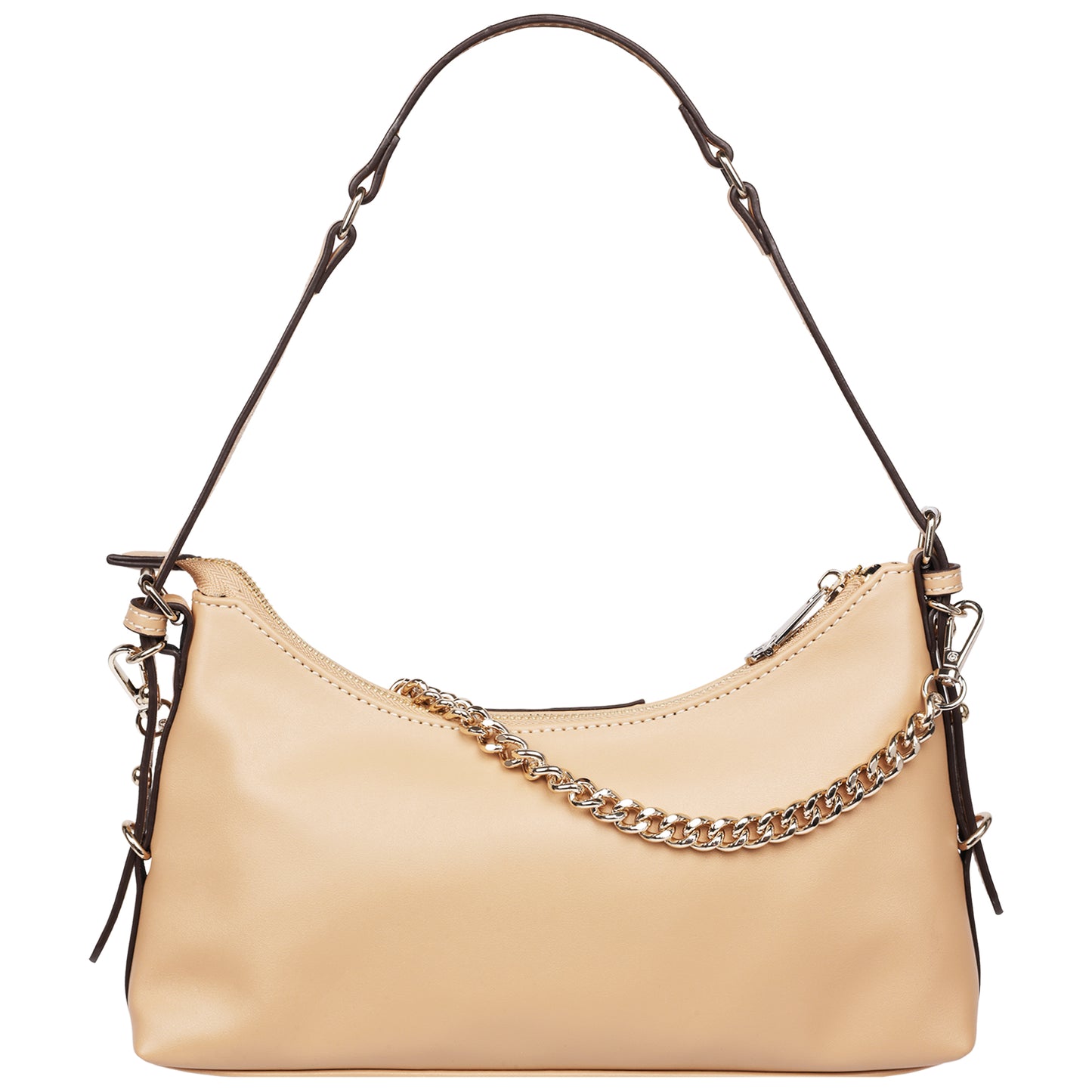 True Religion Smooth PU Belted Shoulder Bag