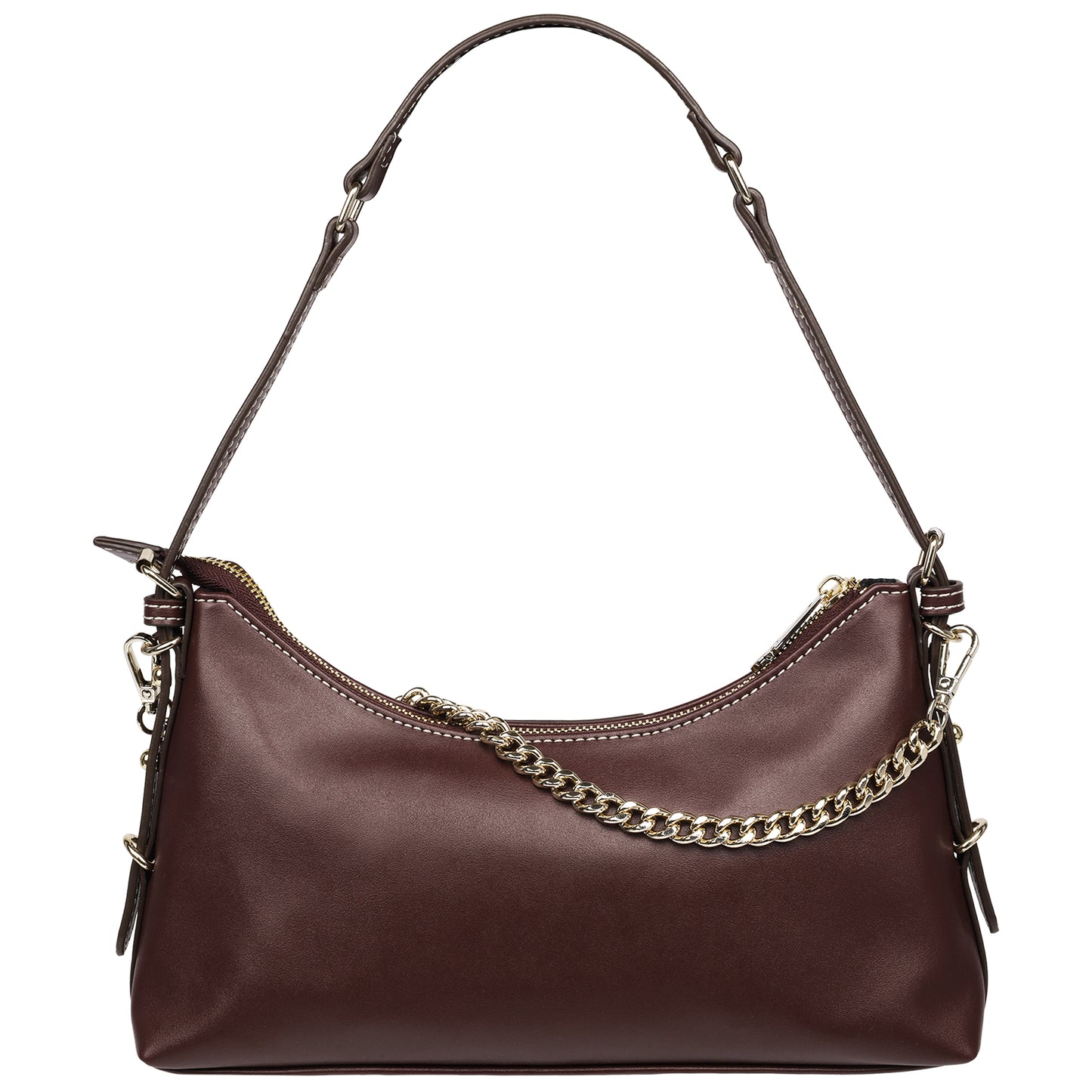True Religion Smooth PU Belted Shoulder Bag