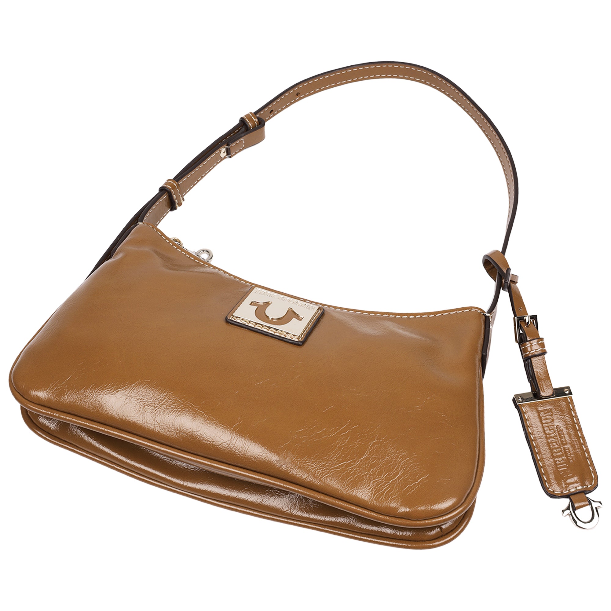 True Religion Crinkle Finish Shoulder Bag