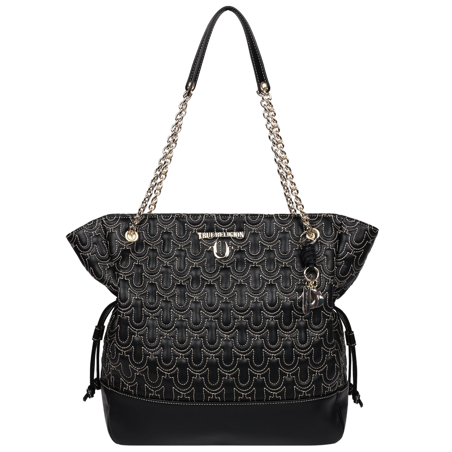 True Religion Cinch Side Soft Logo Tote