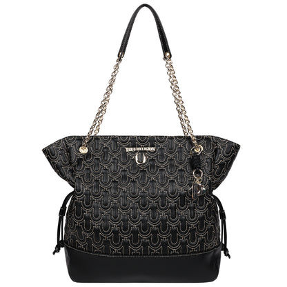 True Religion Cinch Side Soft Logo Tote