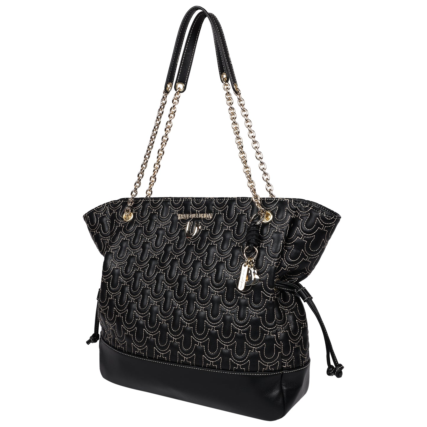 True Religion Cinch Side Soft Logo Tote