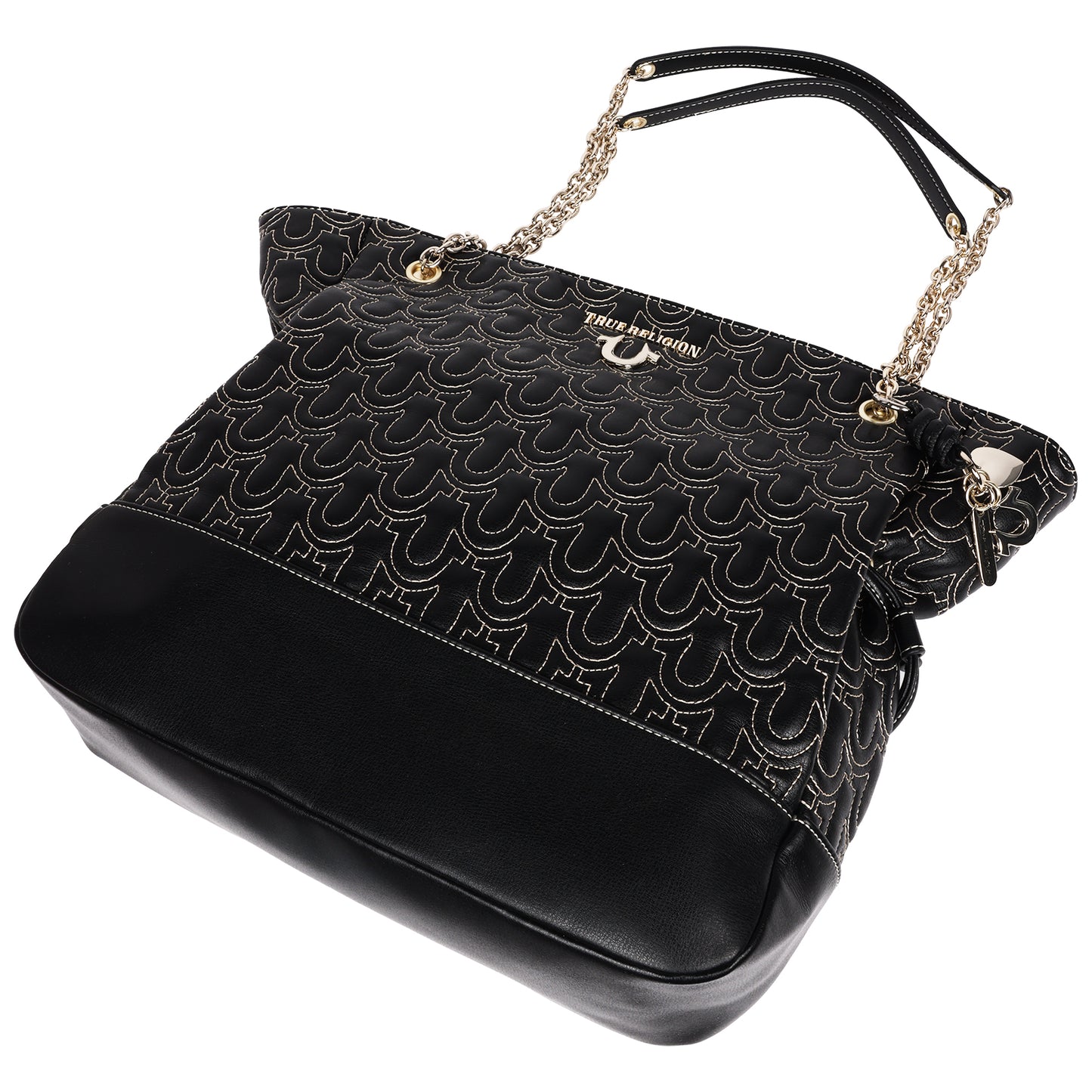 True Religion Cinch Side Soft Logo Tote