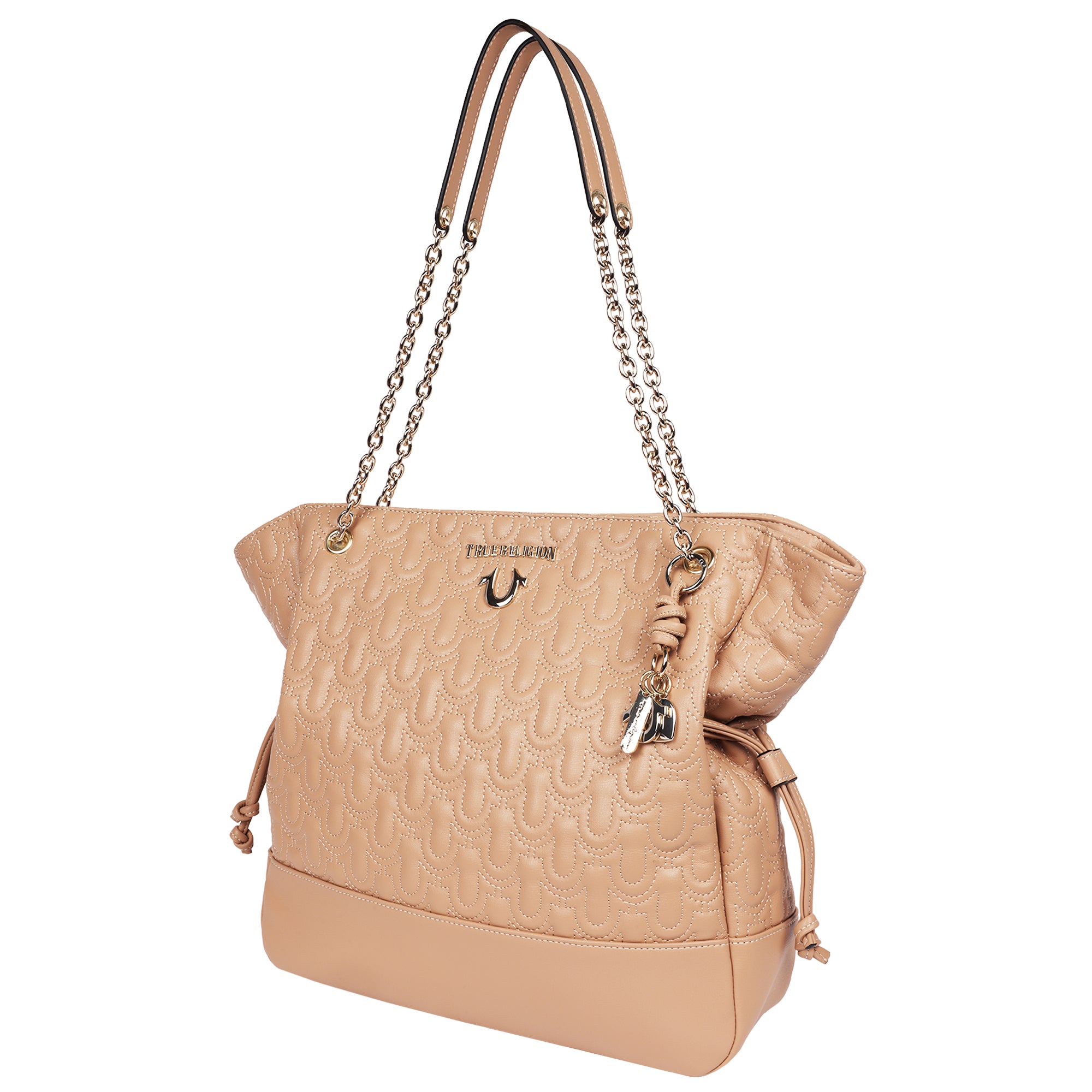 True Religion Cinch Side Soft Logo Tote