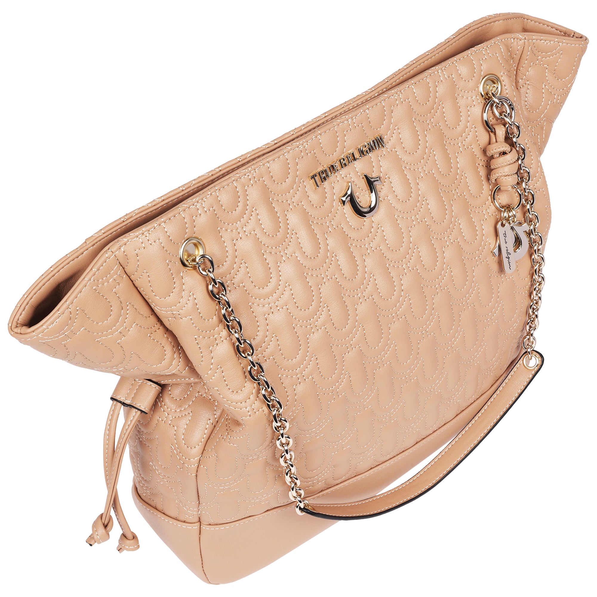 True Religion Cinch Side Soft Logo Tote