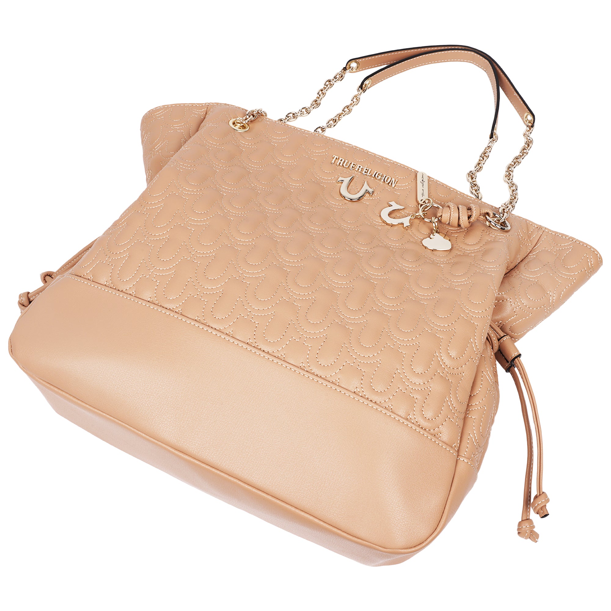 True Religion Cinch Side Soft Logo Tote