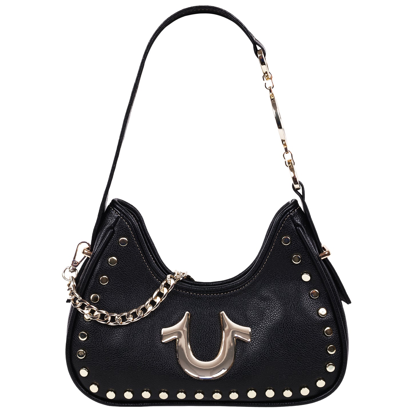 True Religion Studded Pebble Hobo Bag