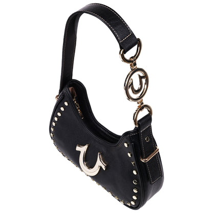 True Religion Studded Pebble Hobo Bag