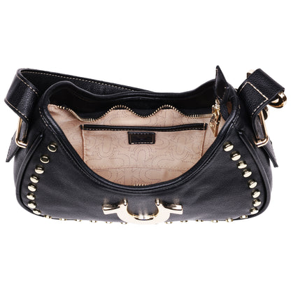 True Religion Studded Pebble Hobo Bag