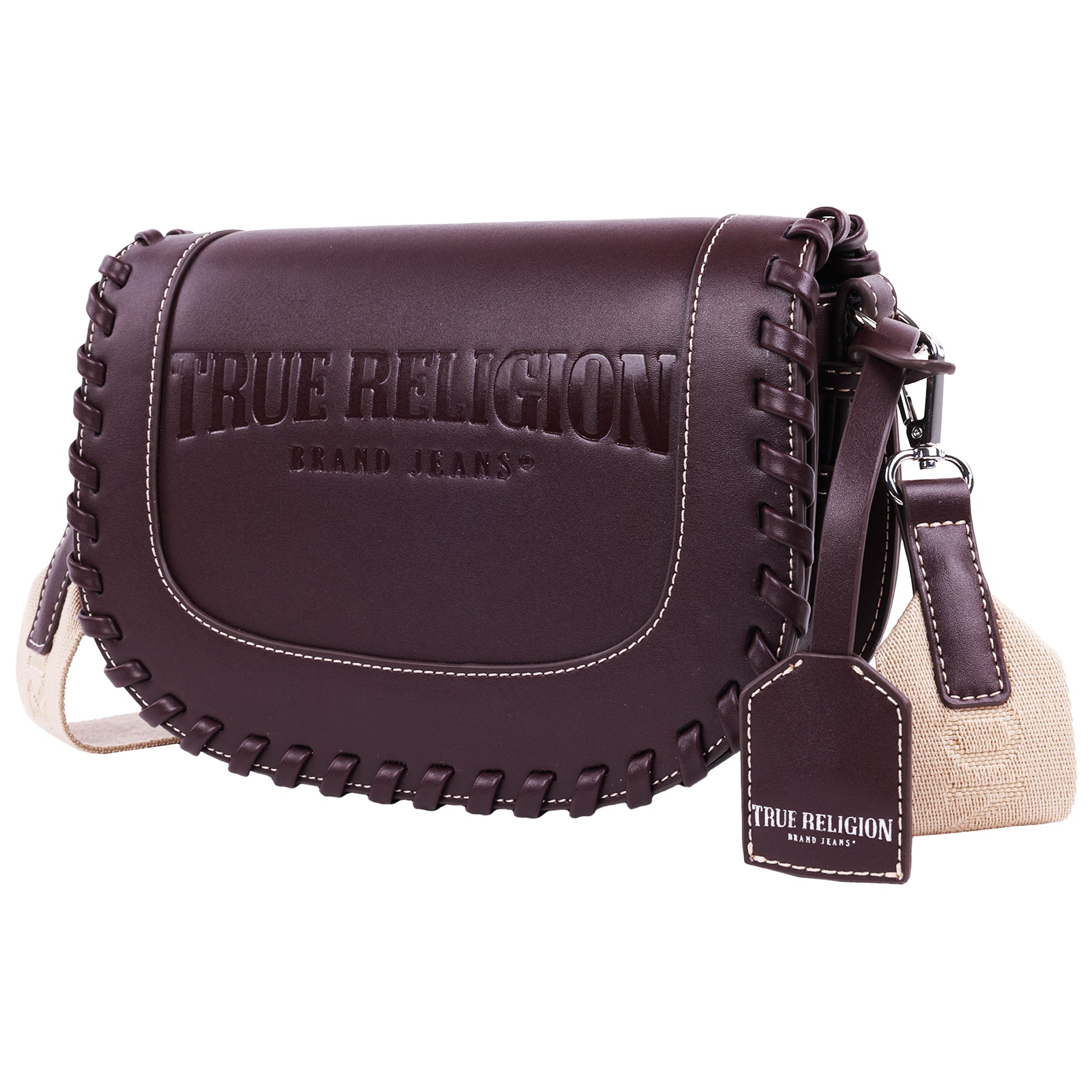 True Religion Whip Stitch Saddle Bag