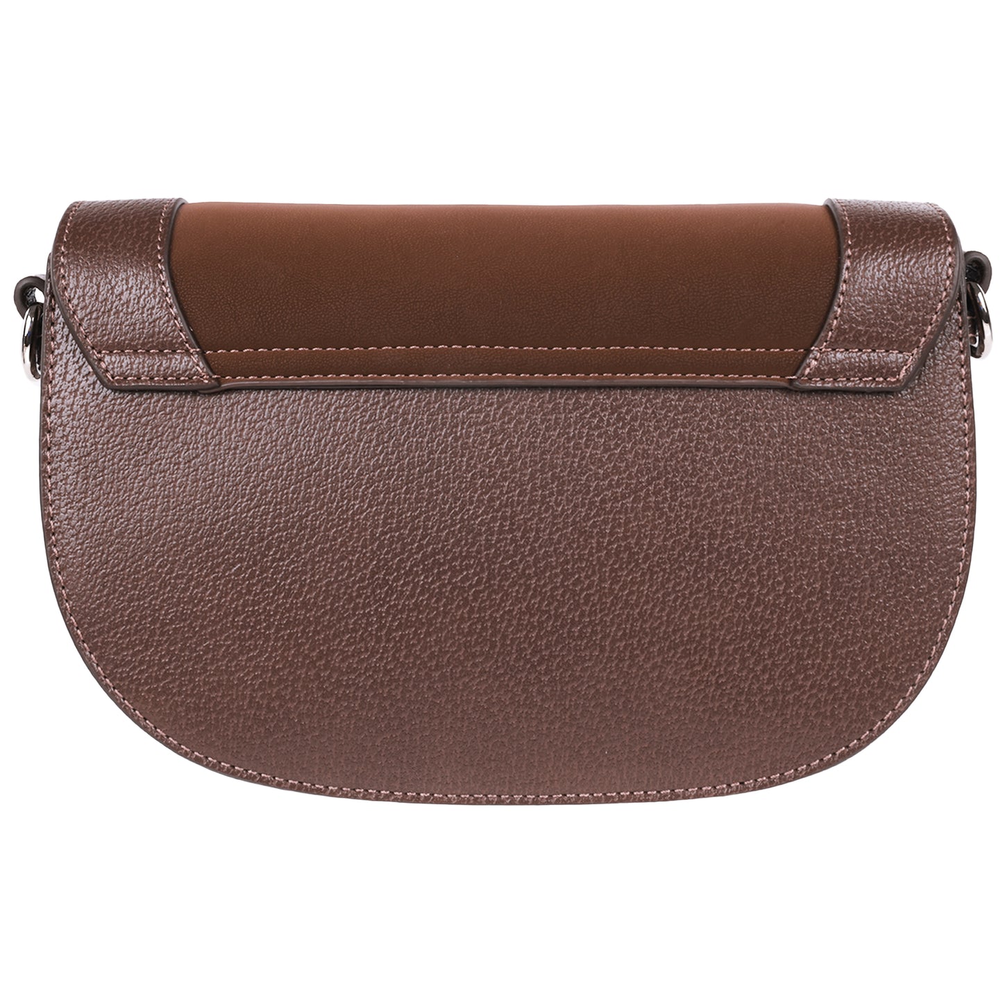 True Religion Studded Horseshoe Suede Flap Crossbody