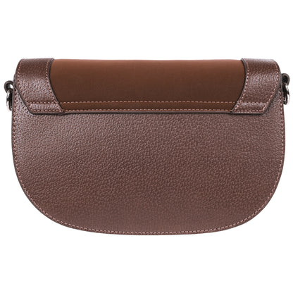 True Religion Studded Horseshoe Suede Flap Crossbody