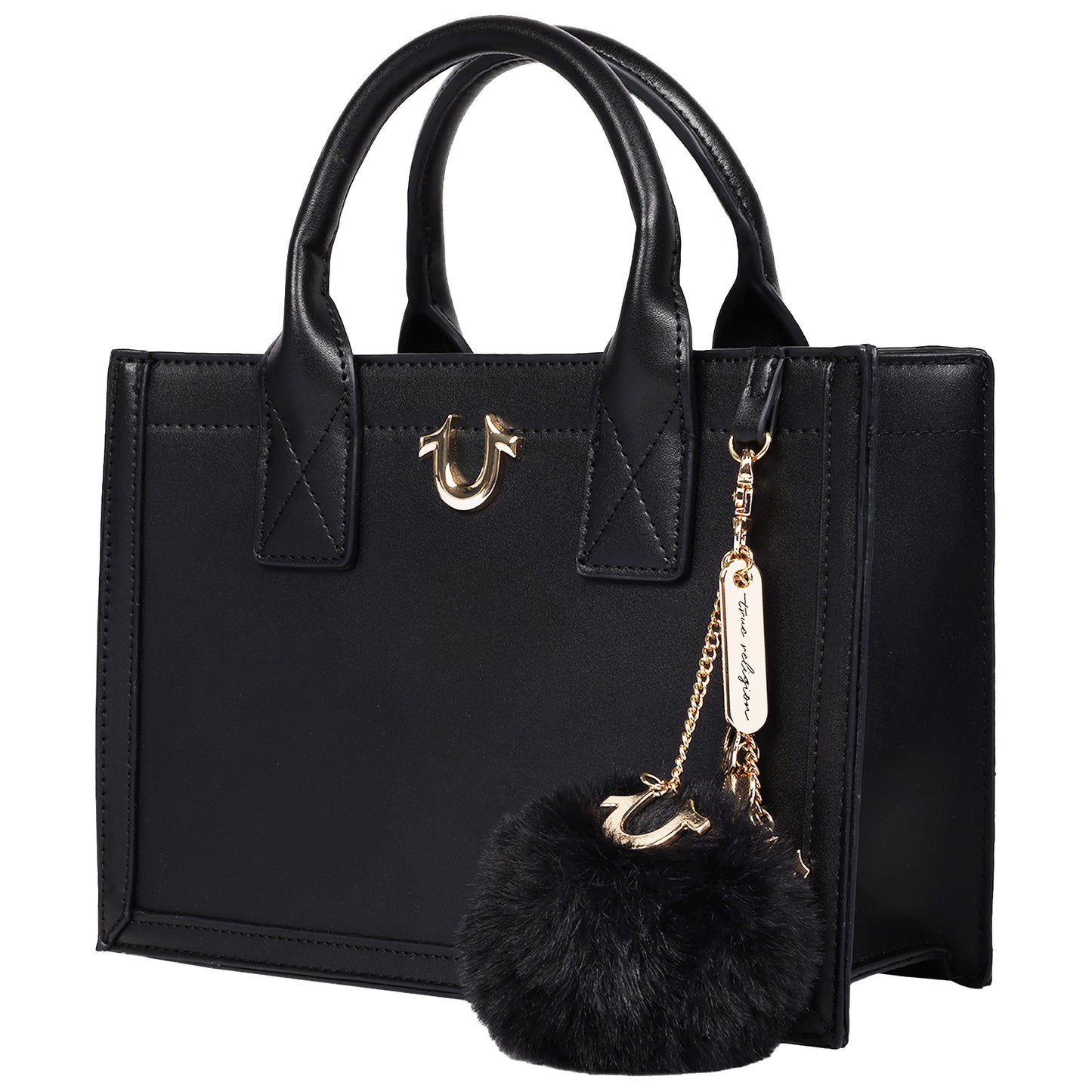 True Religion Pom Dangle Modern Tote