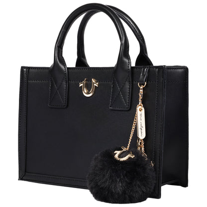 True Religion Pom Dangle Modern Tote