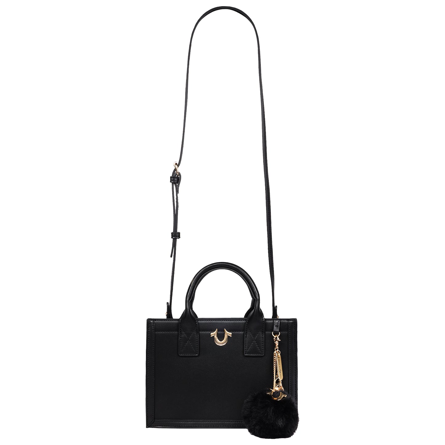 True Religion Pom Dangle Modern Tote