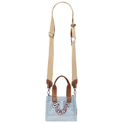 True Religion Retro Horseshoe Denim Mini Tote