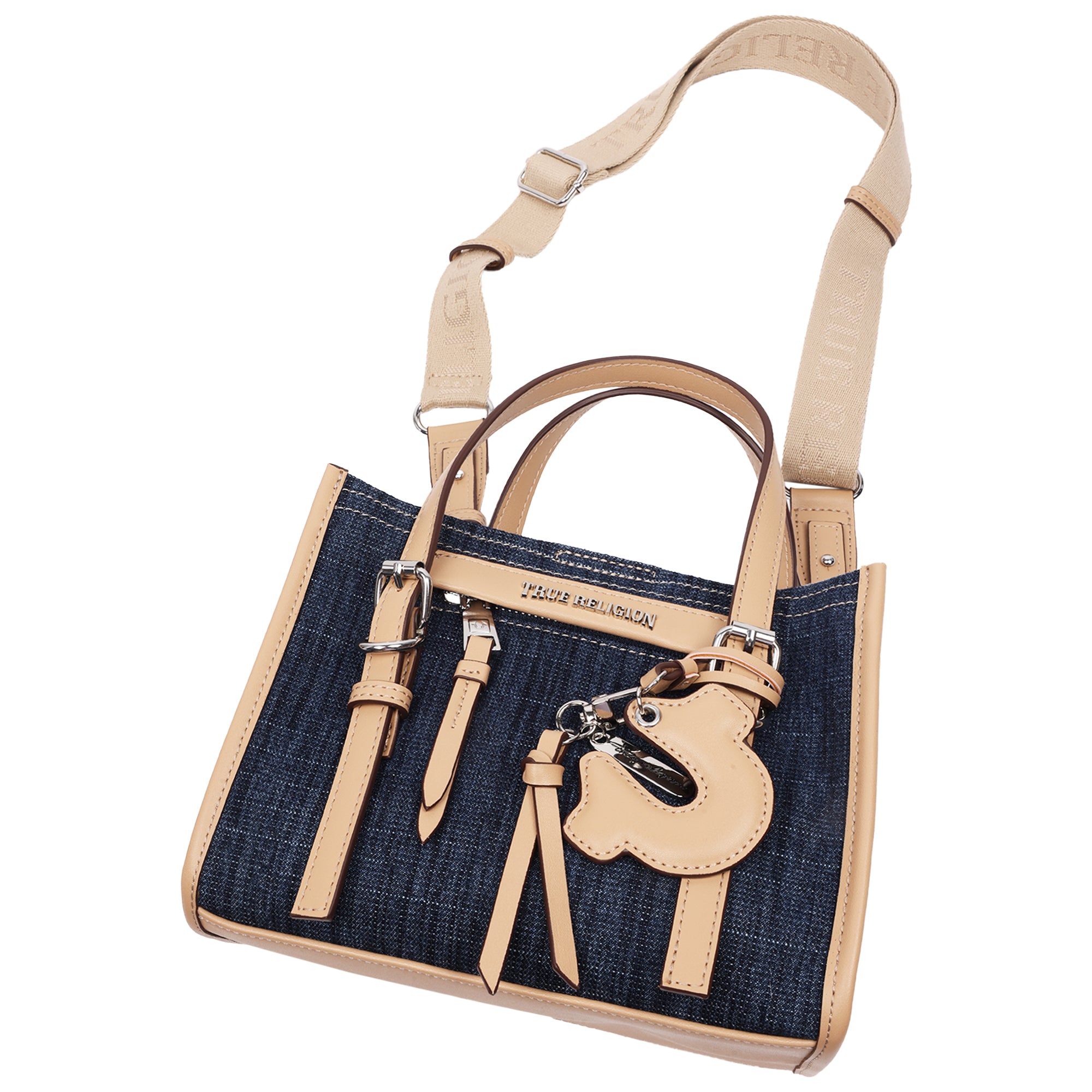 True Religion Denim Dangle Mini Tote