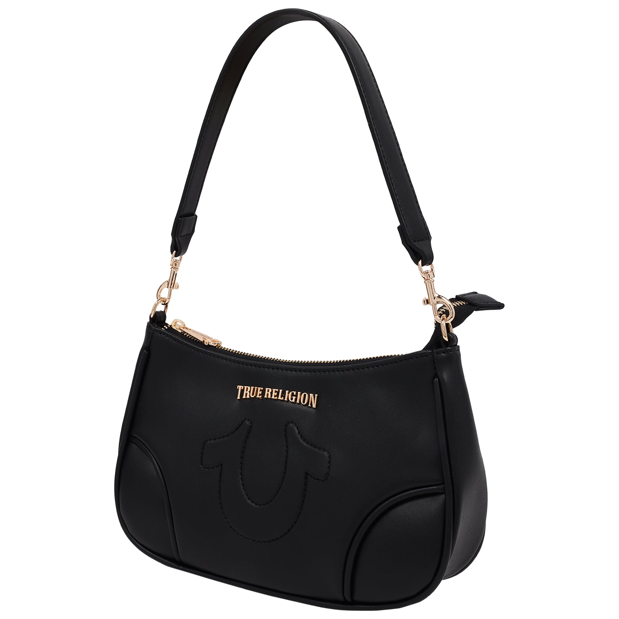 True Religion Trapunto Logo Shoulder Bag