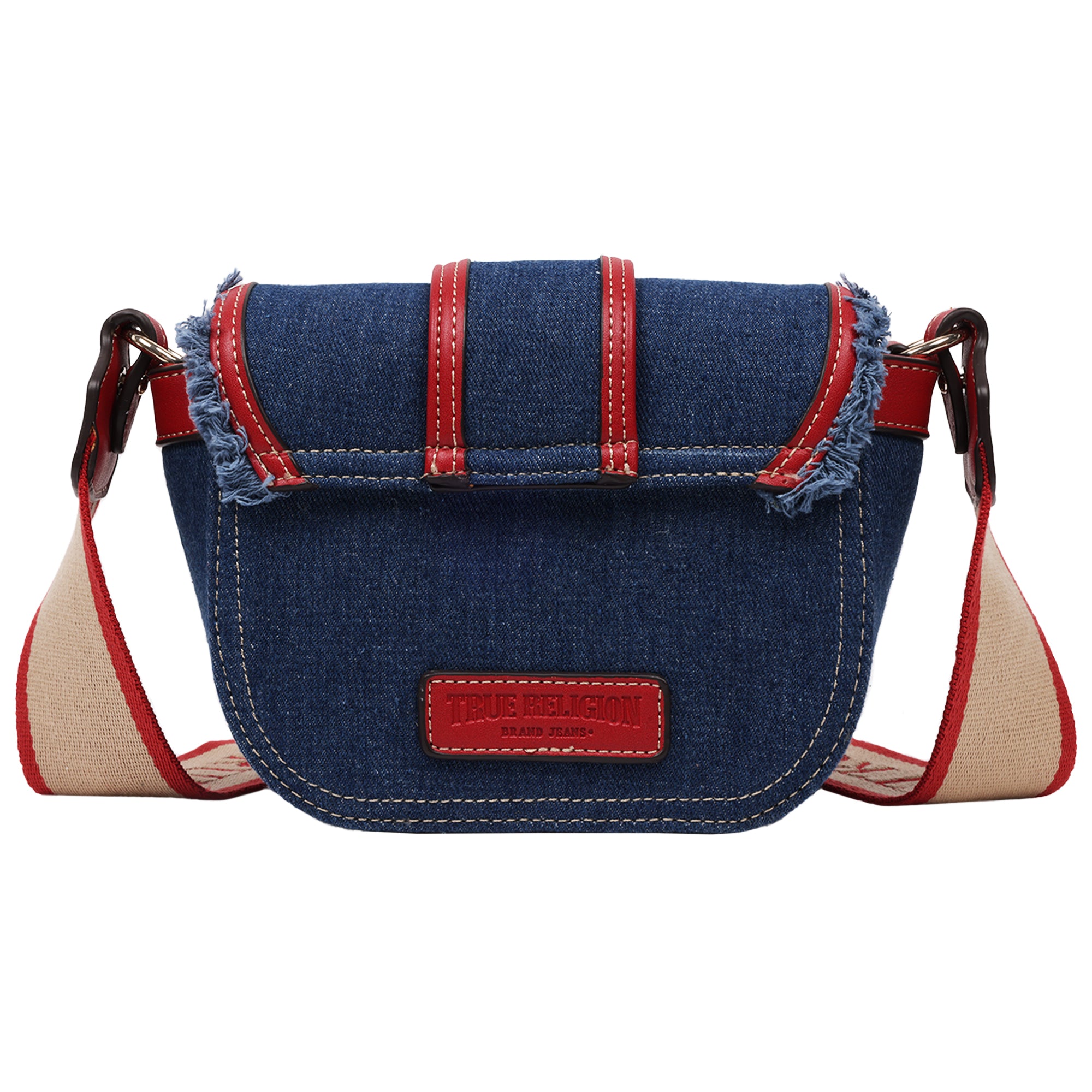 True Religion Asher Frayed Edge Mini Flap Crossbody