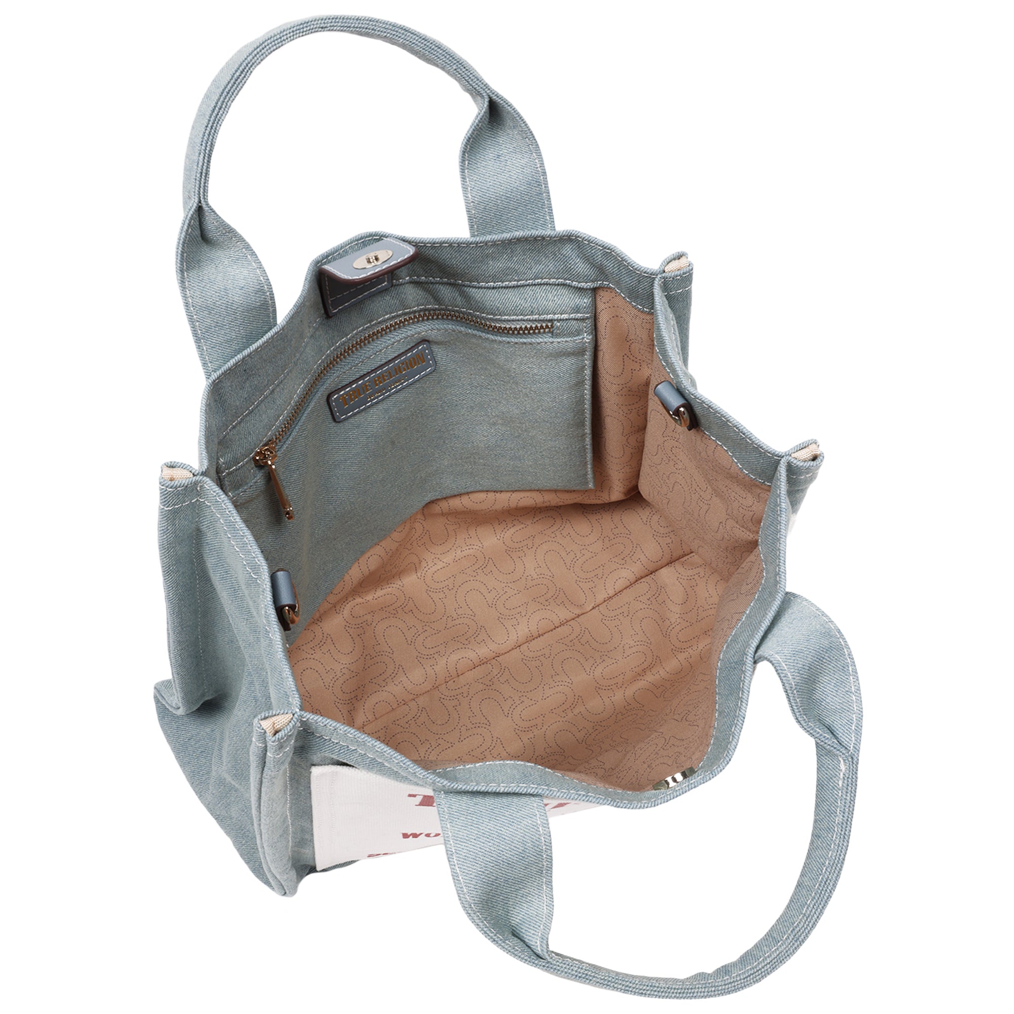 True Religion Ace Mega Pocket Buddha Tote – Denim World Tour Bag