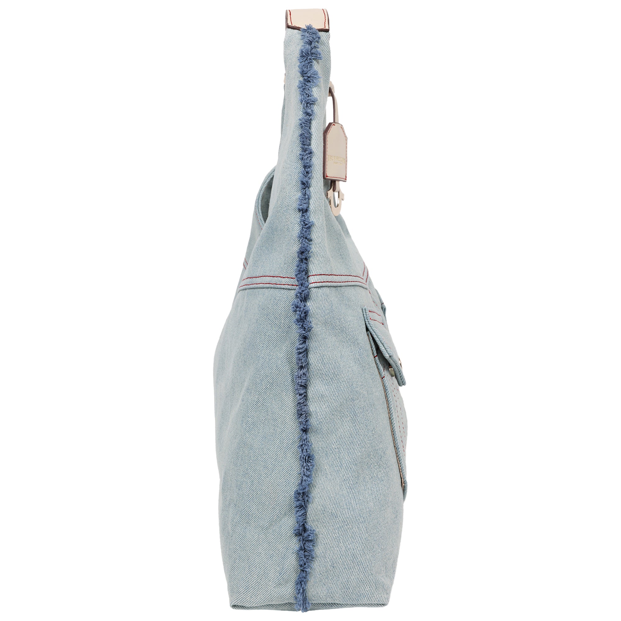 True Religion Arden Contrast Stitch Denim Hobo Bag