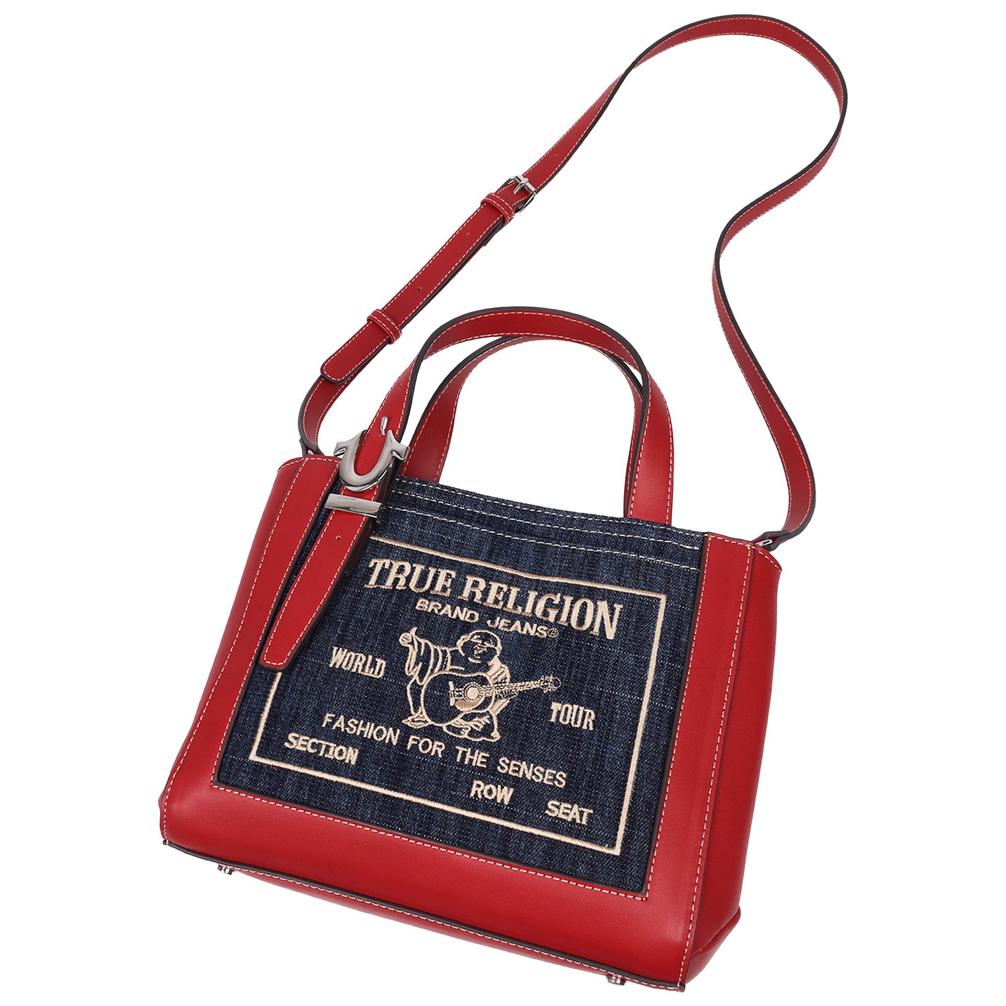 True Religion Arvin Buddha Motif Crossbody Tote