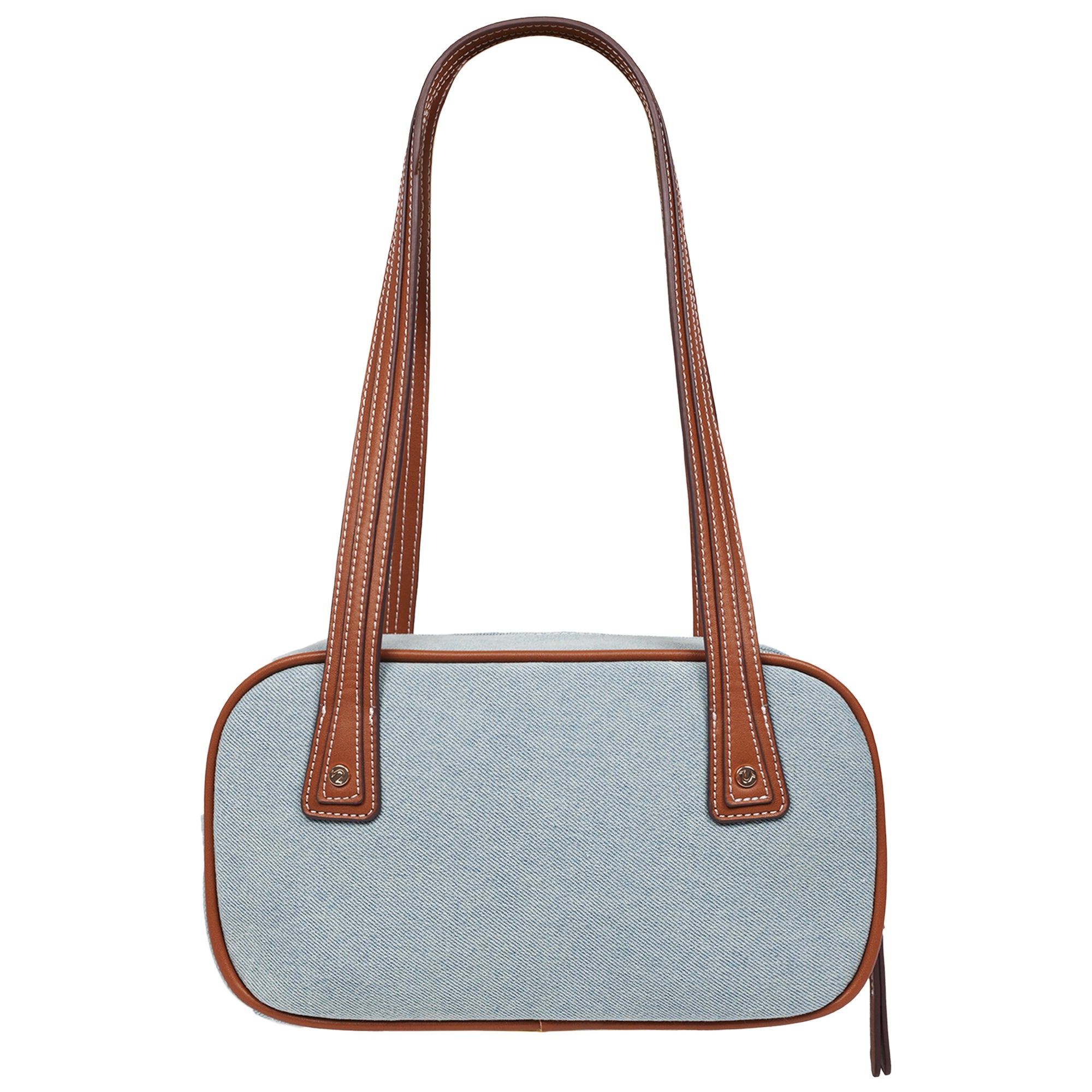 True Religion Arbor Multi Pin Logo Denim Satchel