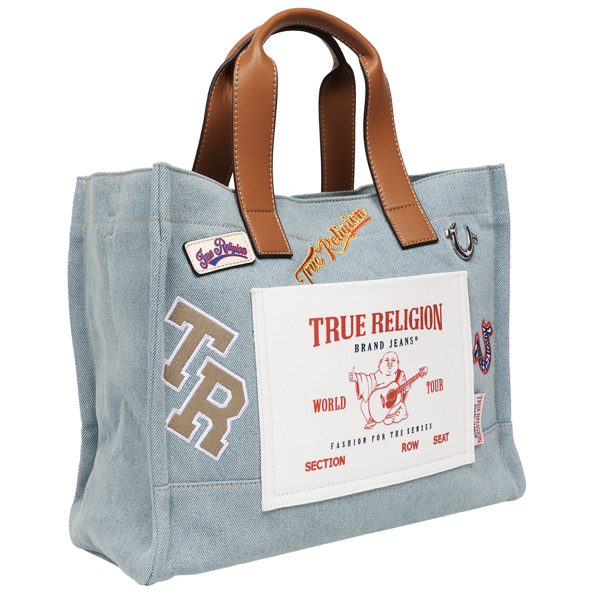 True Religion Andy Multi Patch Medium Tote