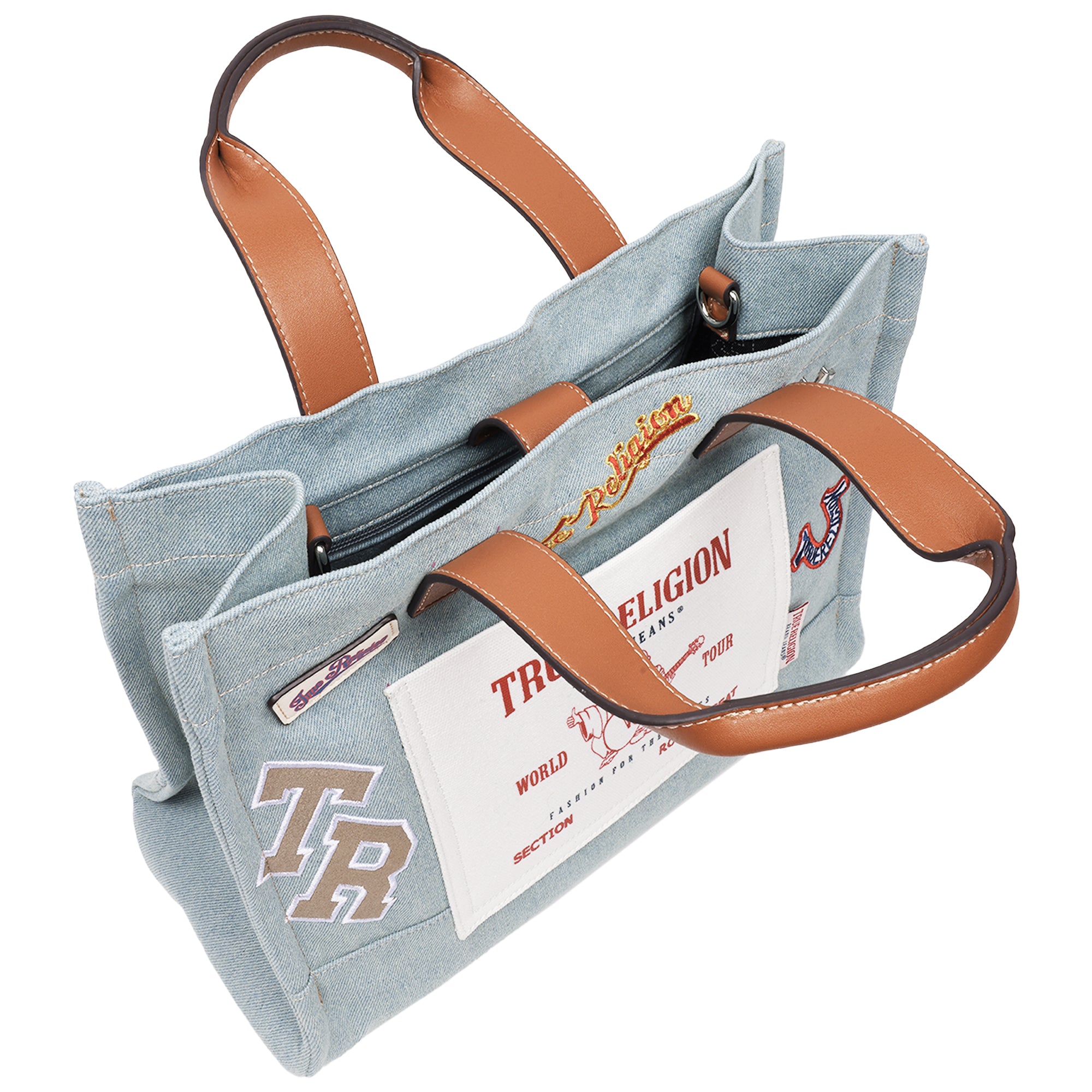 True Religion Andy Multi Patch Medium Tote