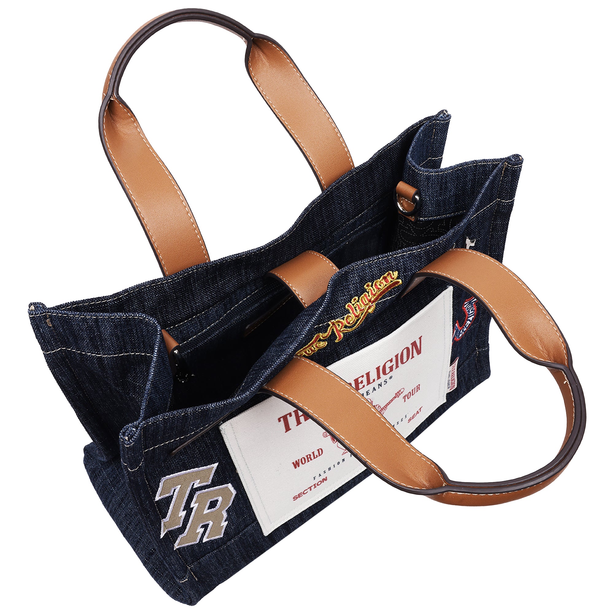 True Religion Andy Multi Patch Medium Tote