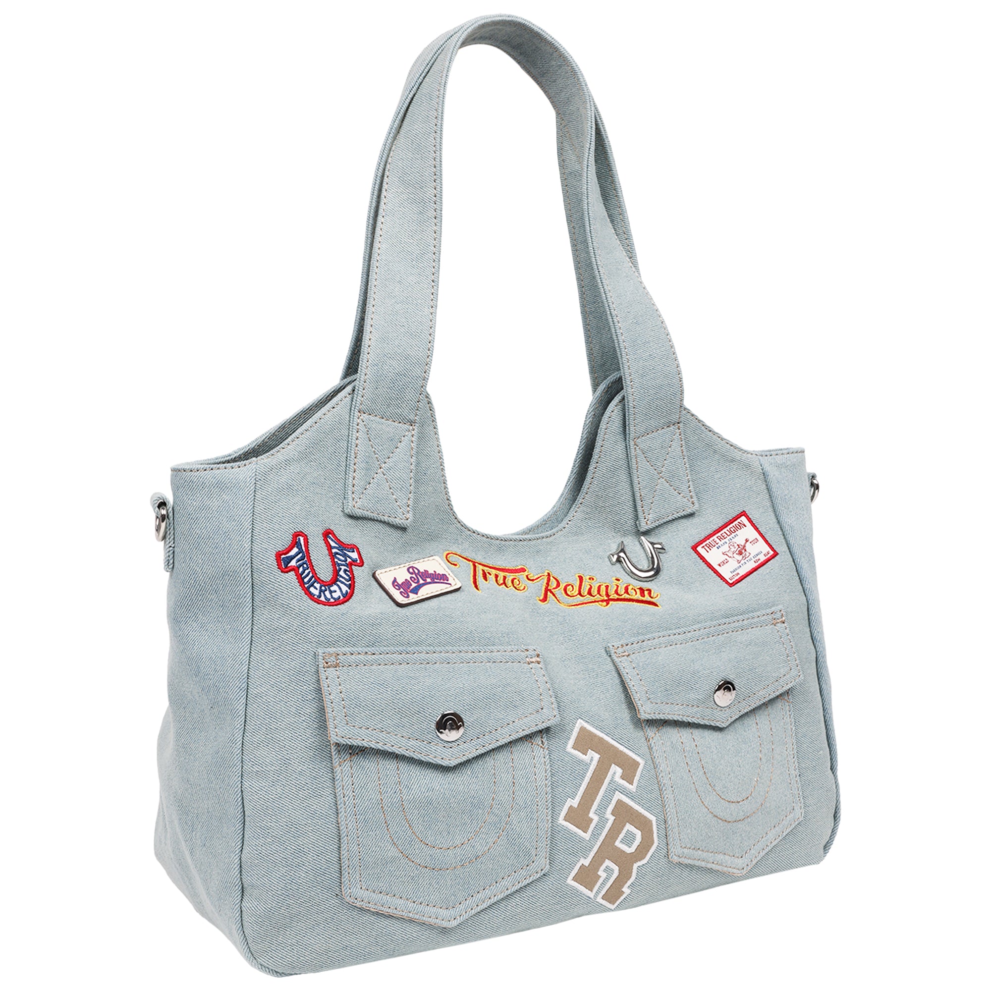 True Religion Agusto Multi Patch Soft Tote