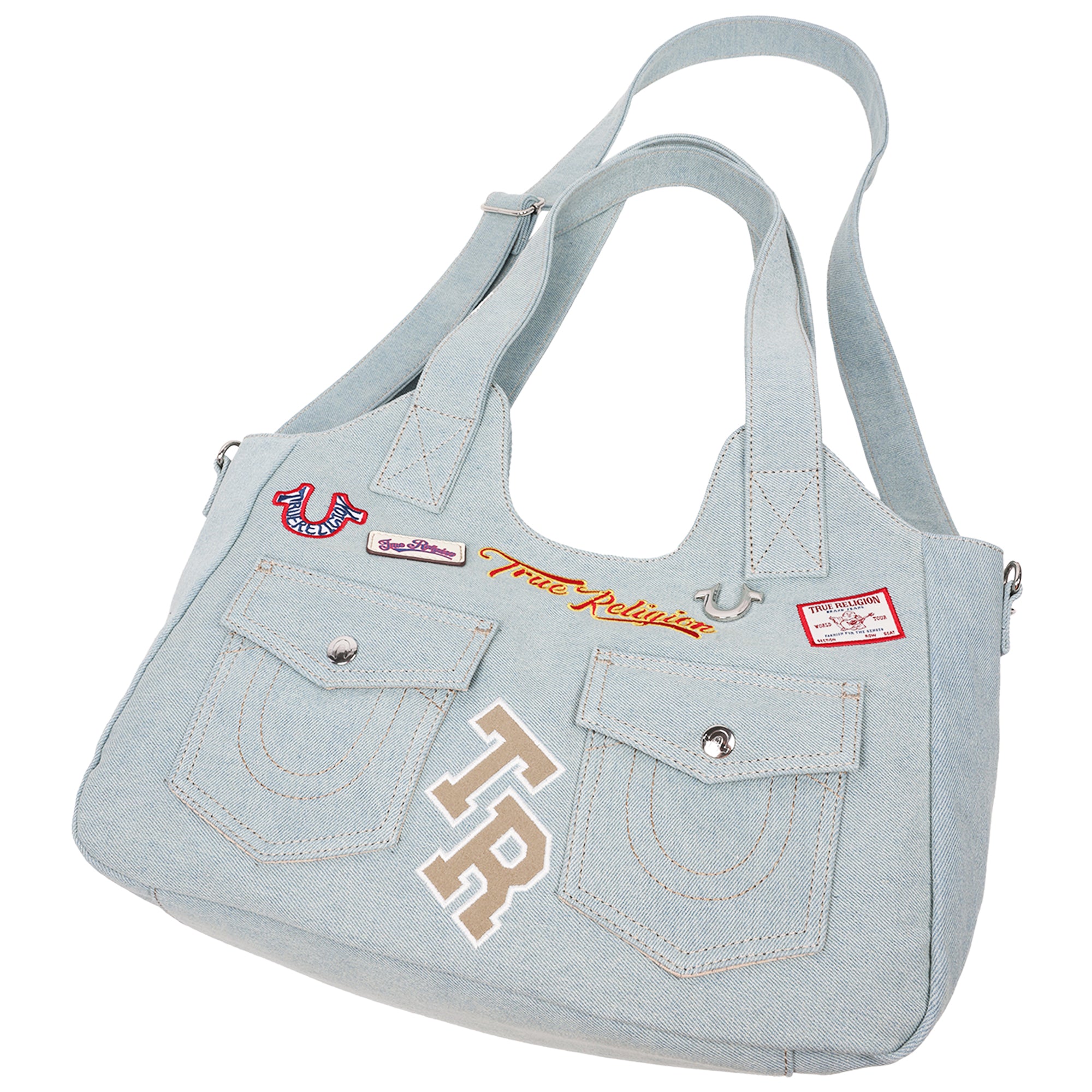 True Religion Agusto Multi Patch Soft Tote