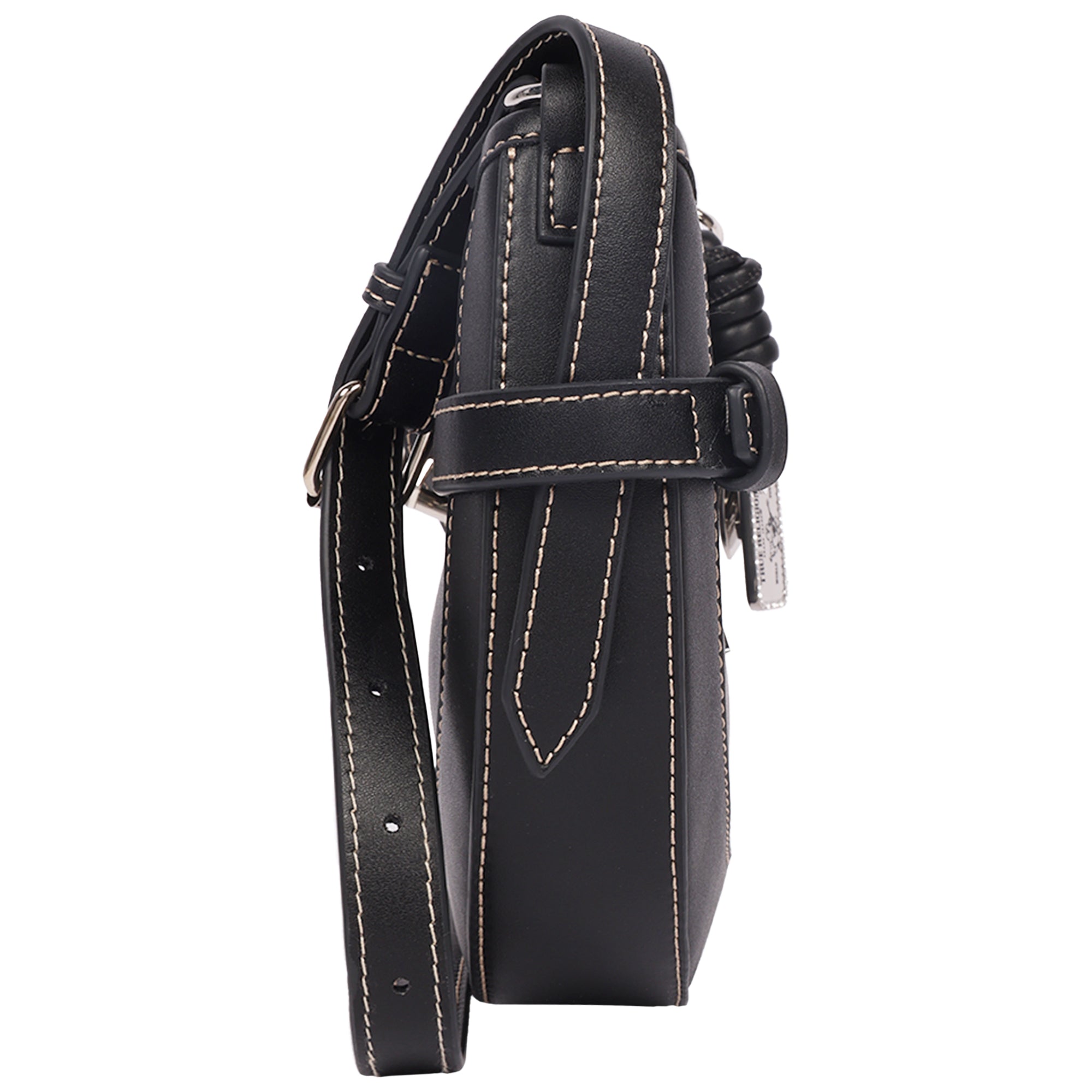 True Religion Blake Smooth PU Belted Hobo Bag – Women’s Faux Leather Shoulder & Crossbody Handbag