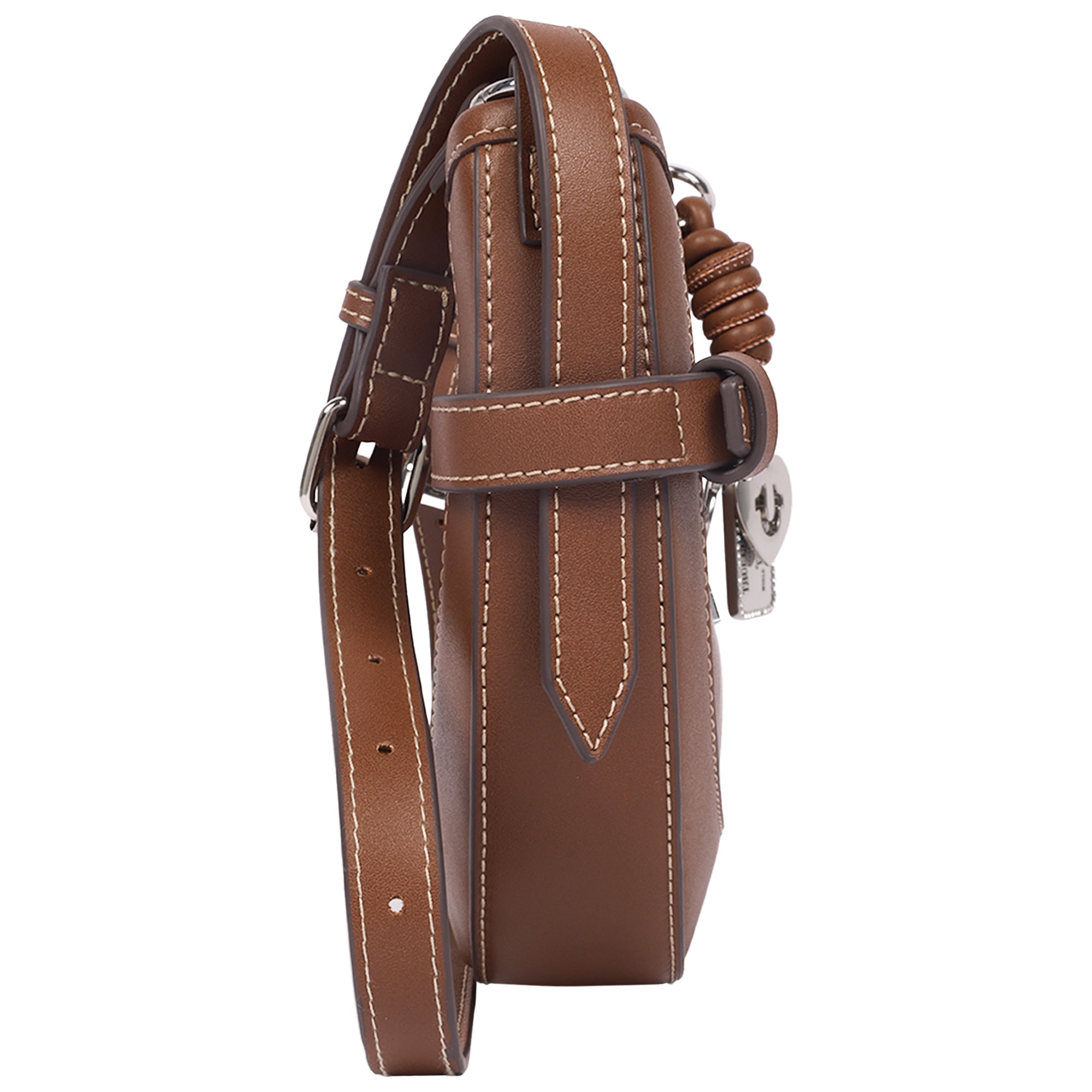 True Religion Blake Smooth PU Belted Hobo Bag – Women’s Faux Leather Shoulder & Crossbody Handbag