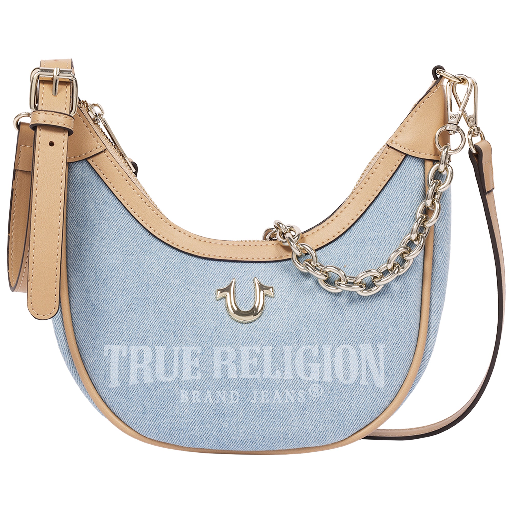 True Religion Bailey Denim & PU Hobo Bag – Denim