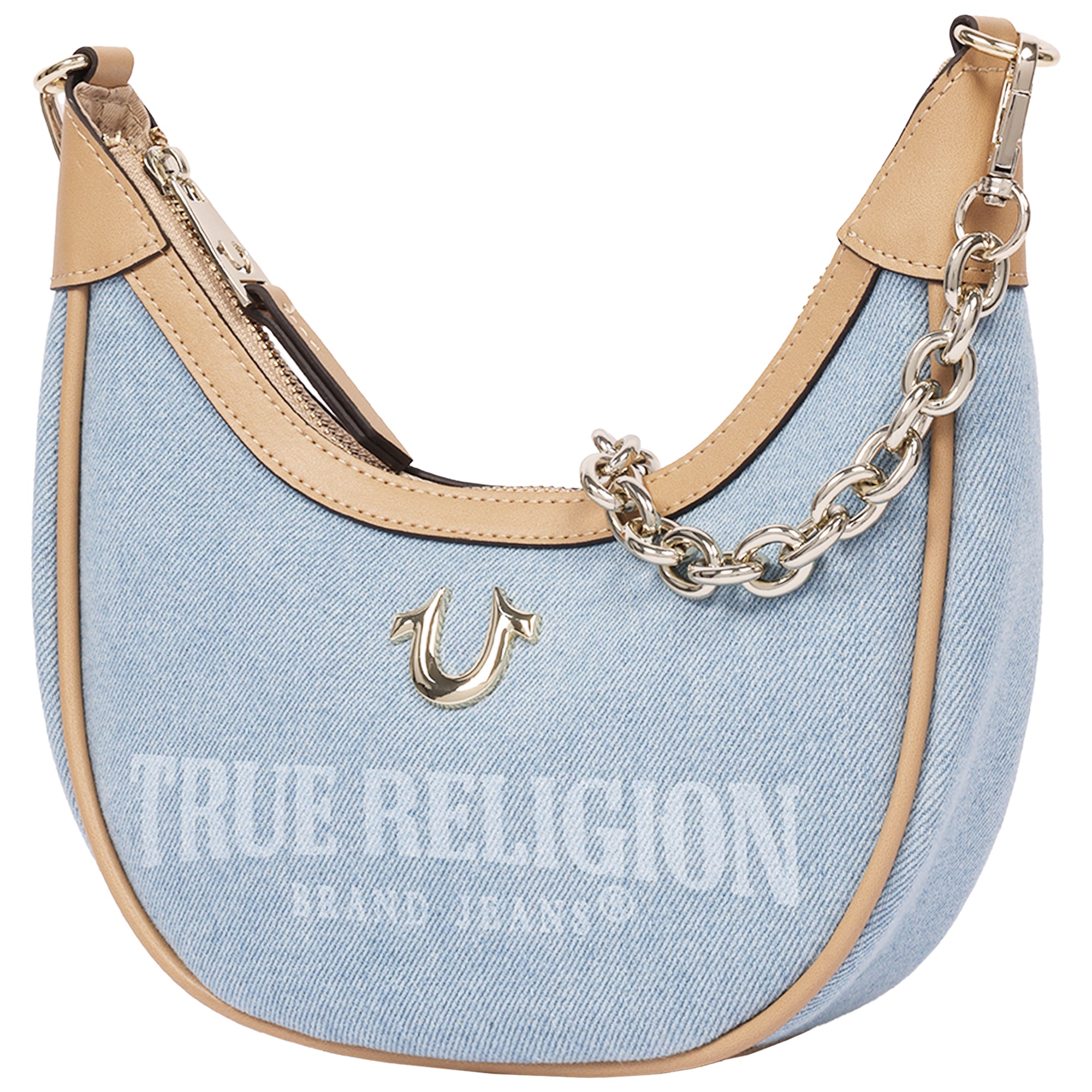 True Religion Bailey Denim & PU Hobo Bag – Denim