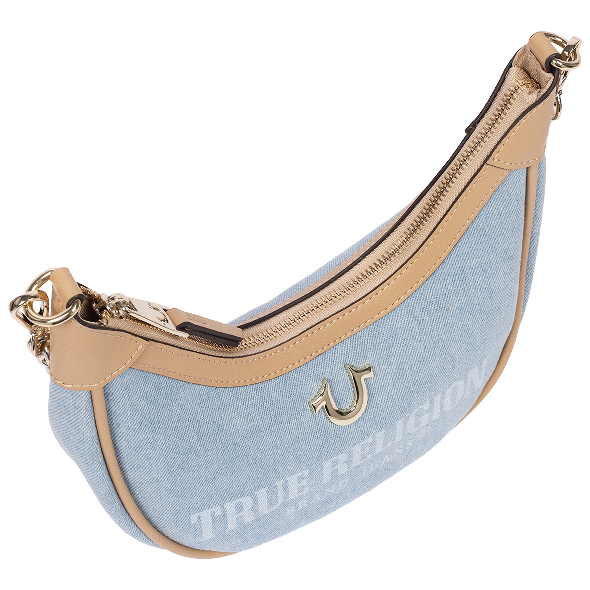 True Religion Bailey Denim & PU Hobo Bag – Denim