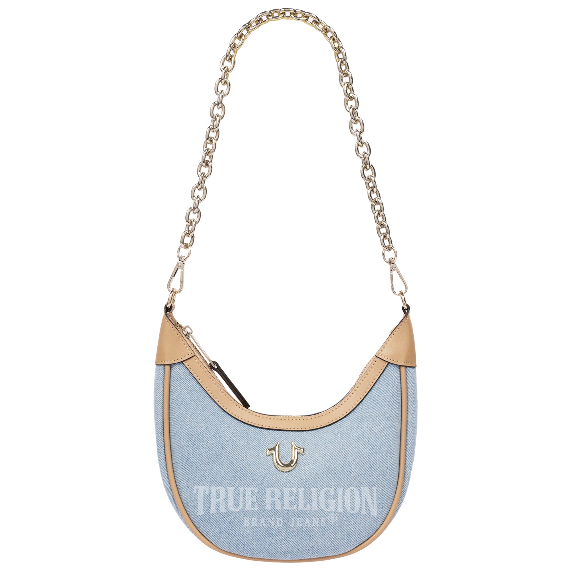 True Religion Bailey Denim & PU Hobo Bag – Denim