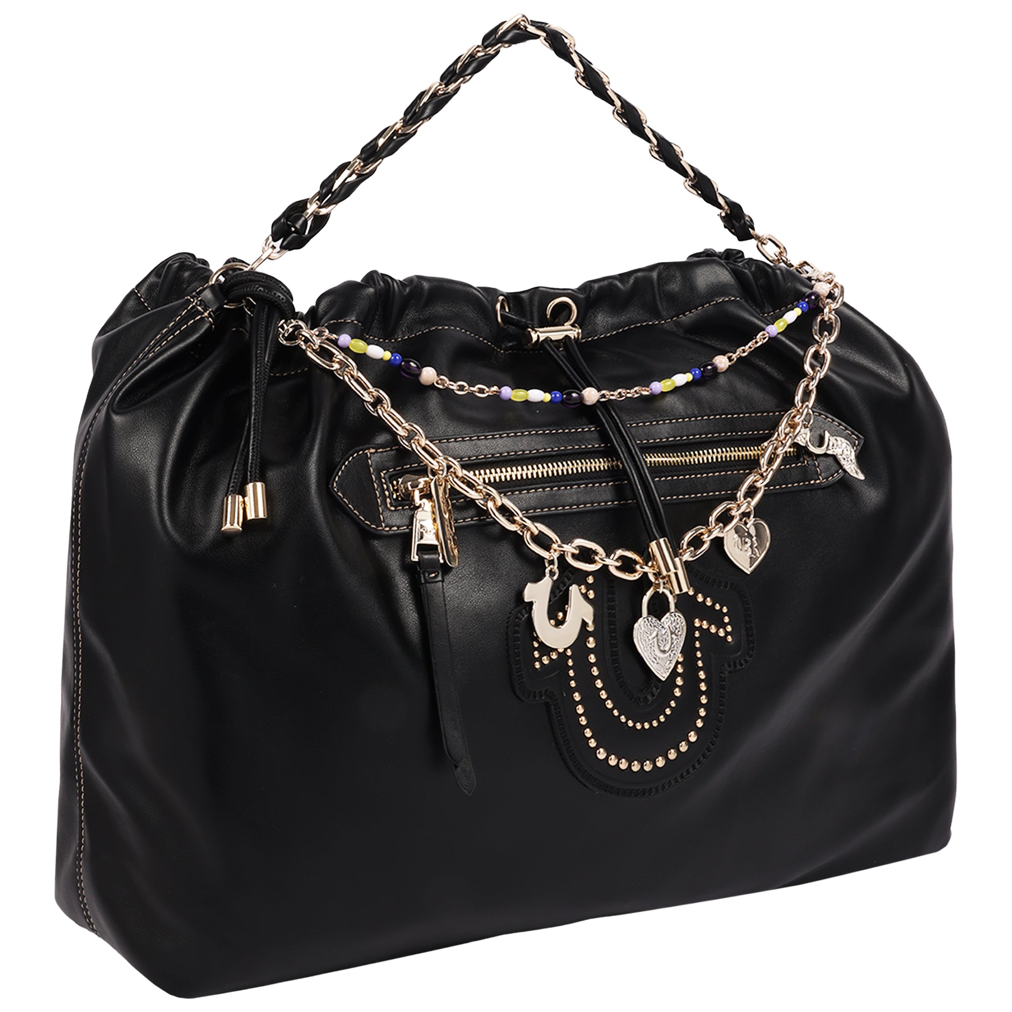 True Religion Vintage Chain Soft Hobo Bag