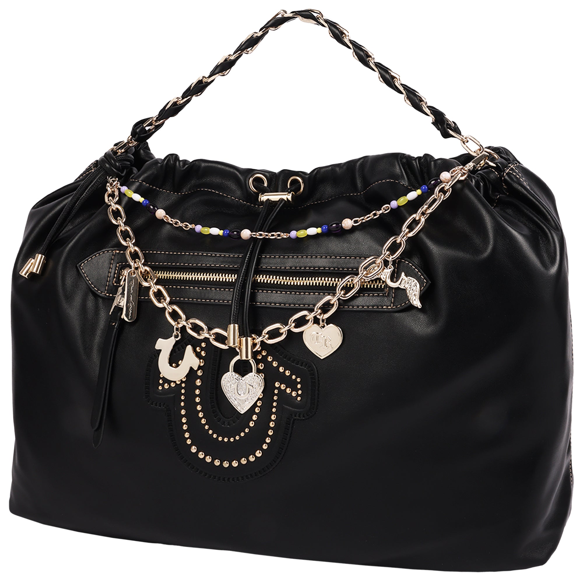 True Religion Vintage Chain Soft Hobo Bag