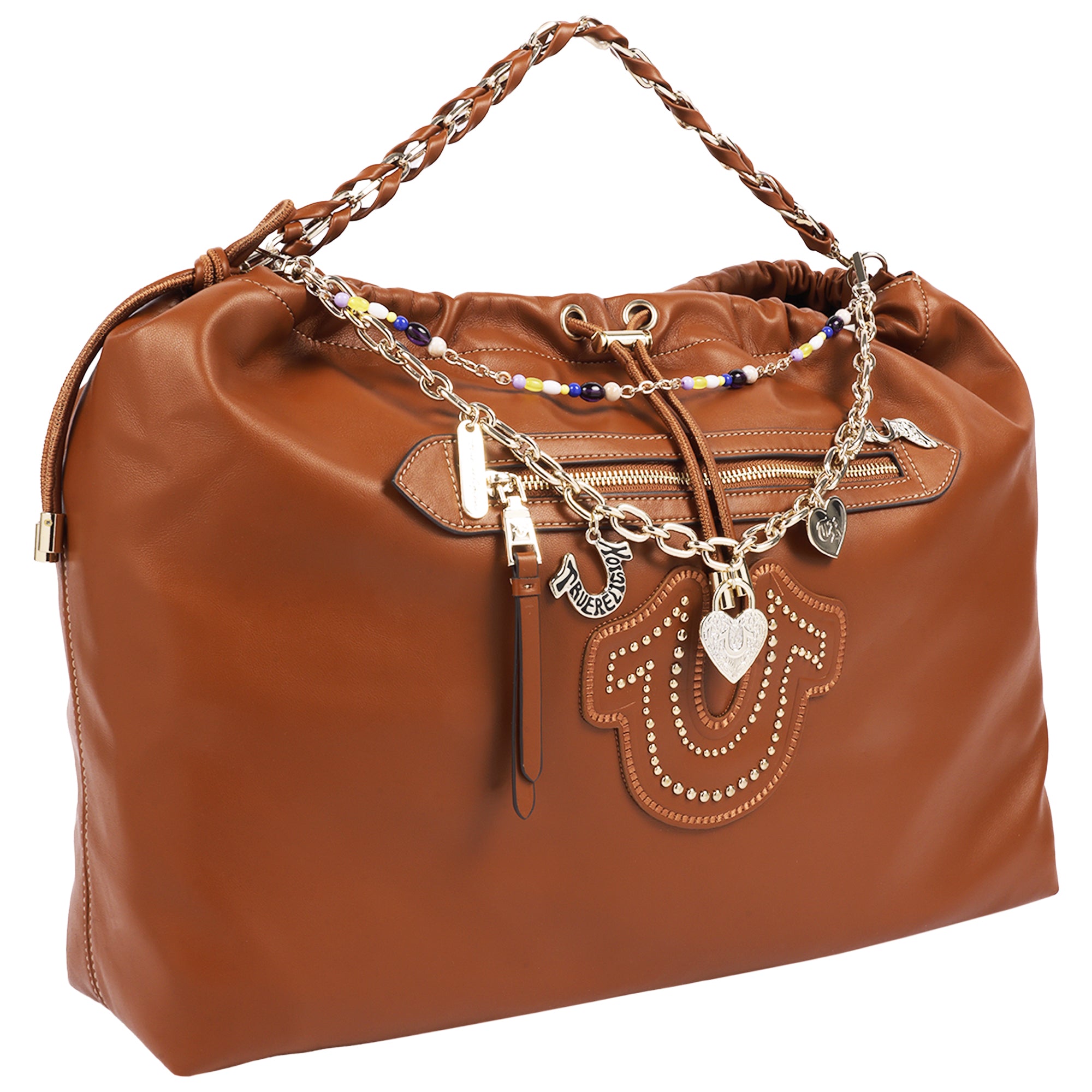 True Religion Vintage Chain Soft Hobo Bag